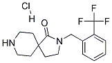 2-(2-(TRIFLUOROMETHYL)BENZYL)-2,8-DIAZASPIRO[4.5]DECAN-1-ONE HYDROCHLORIDE Struktur