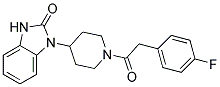 1-(1-[(4-FLUOROPHENYL)ACETYL]PIPERIDIN-4-YL)-1,3-DIHYDRO-2H-BENZIMIDAZOL-2-ONE Struktur