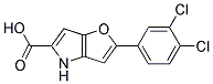 2-(3,4-DICHLOROPHENYL)-4H-FURO[3,2-B]PYRROLE-5-CARBOXYLIC ACID Struktur