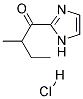 1-(1H-IMIDAZOL-2-YL)-2-METHYL-BUTAN-1-ONE HCL Struktur