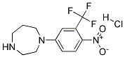 1-[4-NITRO-3-(TRIFLUOROMETHYL)PHENYL]HOMOPIPERAZINE HYDROCHLORIDE Struktur