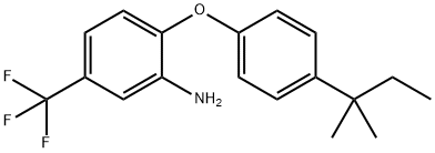 2-[4-(TERT-PENTYL)PHENOXY]-5-(TRIFLUOROMETHYL)-PHENYLAMINE Struktur