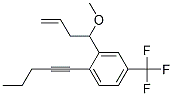 2-(1-METHOXY-BUT-3-ENYL)-1-PENT-1-YNYL-4-TRIFLUOROMETHYL-BENZENE Struktur