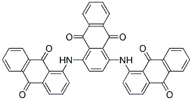 1,4-BIS(1-ANTHRAQUINONYLAMINO)-ANTHRAQUINONE Struktur