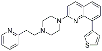 2-[4-(2-PYRIDIN-2-YLETHYL)PIPERAZIN-1-YL]-8-(3-THIENYL)QUINOLINE Struktur