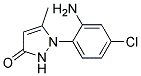 1-(2-AMINO-4-CHLOROPHENYL)-5-METHYLPYRAZOL-3-ONE Struktur