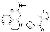 2-(2-[1-(ISOXAZOL-5-YLCARBONYL)AZETIDIN-3-YL]-1,2,3,4-TETRAHYDROISOQUINOLIN-1-YL)-N,N-DIMETHYLACETAMIDE Struktur