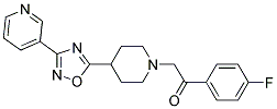 1-(4-FLUOROPHENYL)-2-[4-(3-PYRIDIN-3-YL-1,2,4-OXADIAZOL-5-YL)PIPERIDIN-1-YL]ETHANONE Struktur