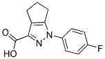 1-(4-FLUOROPHENYL)-1,4,5,6-TETRAHYDROCYCLOPENTA[C]PYRAZOLE-3-CARBOXYLIC ACID Struktur