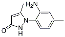 1-(2-AMINO-4-METHYLPHENYL)-5-METHYL-PYRAZOL-3-ONE Struktur