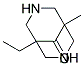 1-ETHYL-5-METHYL-3,7-DIAZA-BICYCLO[3.3.1]NONAN-9-ONE Struktur