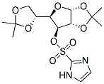 1,2:5,6-DI-O-ISOPROPYLIDENE-3-O-IMIDAZOLSULFONYL-ALPHA-D-GLUCOFURANOSE Struktur