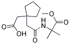 (1-(2-[(2-METHOXY-1,1-DIMETHYL-2-OXOETHYL)AMINO]-2-OXOETHYL)CYCLOPENTYL)ACETIC ACID Struktur