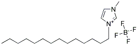 1-METHYL-3-TETRADECYL-IMIDAZOLIUM TETRAFLUOROBORATE Struktur