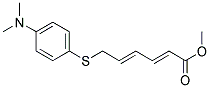 (2E,4E)-6-(4-DIMETHYLAMINO-PHENYLSULFANYL)-HEXA-2,4-DIENOIC ACID METHYL ESTER Struktur