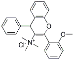 [2-(2-METHOXYPHENYL)-4-PHENYL-4H-CHROMEN-3-YL]-N,N-DIMETHYLMETHANAMINIUM CHLORIDE Struktur