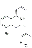 (1R,3R)-5-BROMO-1,3-BIS(2-METHYLPROP-2-ENYL)-1,2,3,4-TETRAHYDROISOQUINOLINE HYDROCHLORIDE Struktur