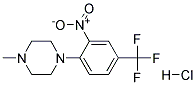 1-METHYL-4-[2-NITRO-4-(TRIFLUOROMETHYL)PHENYL]PIPERAZINE HYDROCHLORIDE Struktur