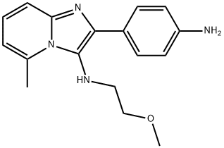 [2-(4-AMINO-PHENYL)-5-METHYL-IMIDAZO[1,2-A]PYRIDIN-3-YL]-(2-METHOXY-ETHYL)-AMINE Struktur