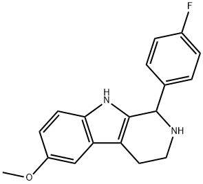 1-(4-FLUORO-PHENYL)-6-METHOXY-2,3,4,9-TETRAHYDRO-1H-BETA-CARBOLINE Struktur