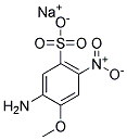 2-Methoxy-4-Nitro Aniline-5-Sulfonic Acid Sodium Salt  Struktur