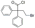 2,2-Diphenyl-4-Bromobutyric Acid Chloride Struktur