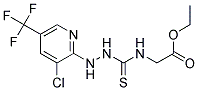 1-[3-Chloro-5-(trifluoromethyl)pyridin-2-yl]-4-(ethoxycarbonylmethyl)-3-thiosemicarbazide Struktur