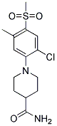 1-[2-Chloro-5-methyl-4-(methylsulphonyl)phenyl]piperidine-4-carboxamide Struktur