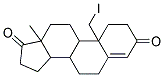 10-(iodomethyl)-13-methyl-2,3,6,7,8,9,10,11,12,13,14,15,16,17-tetradecahydro-1H-cyclopenta[a]phenanthrene-3,17-dione Struktur