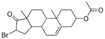 16-bromo-10,13-dimethyl-17-oxo-2,3,4,7,8,9,10,11,12,13,14,15,16,17-tetradecahydro-1H-cyclopenta[a]phenanthren-3-yl acetate Struktur