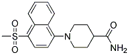 1-[4-(Methylsulphonyl)naphth-1-yl]piperidine-4-carboxamide Struktur