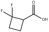 2,2-difluorocyclobutanecarboxylic acid Struktur