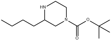 1-Boc-3-butyl-piperazine Struktur