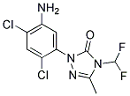 2-(5-AMINO-2,4-DICHLORO-PHENYL)-4-DIFLUOROMETHYL-5-METHYL-2,4-DIHYDRO-[1,2,4]TRIAZOL-3-ONE Struktur