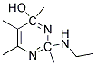 2-Ethylamino-4,5-Dimethyl-6-Dimethyl-6-Hydroxy Pyrimidine Struktur