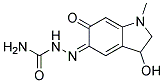 2,3-Dihydro-3-Hydroxy-1-Methyl-1H-Indole-5,6-Dione Semicarbazone Struktur