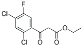 2,4-Dichloro-5-Fluorobenzoylacetic Acid Ethyl Ester Struktur