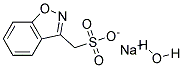 1,2-Benzisoxazole-3-Methanesulfonic Acid Sodium Salt Mono Hydrate Struktur