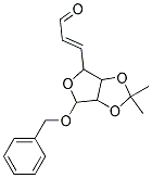 (2E)-3-[6-(benzyloxy)-2,2-dimethyltetrahydrofuro[3,4-d][1,3]dioxol-4-yl]prop-2-enal Struktur