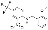 (2-Methoxy-benzyl)-(3-nitro-5-trifluoromethyl-pyridin-2-yl)-amine Struktur