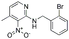 (2-Bromo-benzyl)-(4-methyl-3-nitro-pyridin-2-yl)-amine Struktur