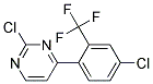 2-Chloro-4-(4-chloro-2-trifluoromethyl-phenyl)-pyrimidine Struktur