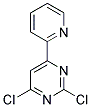 2,4-dichloro-6-pyridin-2-ylpyrimidine Struktur