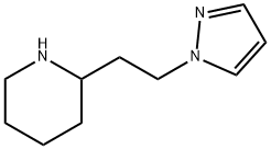 2-[2-(1H-pyrazol-1-yl)ethyl]piperidine Struktur