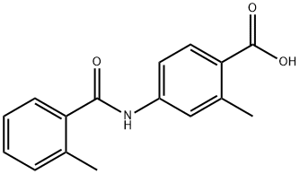 2-Methyl-4-(2-methylbenzamido)benzoic acid Structure