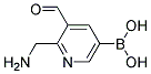 2-AMINOMETHYLFORMYL-5-PYRIDINEBORONIC ACID Struktur