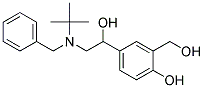 1-(4-Hydroxy-3-hydroxymethylphenyl)-2-(n-benzyl-t-butylamino) ethanol Struktur