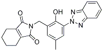 2-([2H]-Benzotriazole-2-yl)-4-methyl-6-(3,4,5,6-tetrahydrophthalimidylmethyl)phenol Struktur