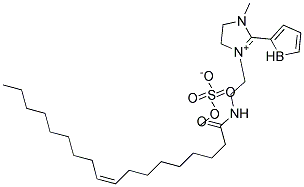 1-Methyl-2-noroleyl-3-(2-oleylamidoethyl)-4,5-dihydroimidazolinium methosulfate Struktur