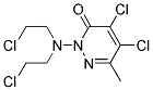 2-(BIS(2-CHLOROETHYL)AMINO)METHYL-4,5-DICHLORO-3(2H)-PYRIDAZINONE Struktur